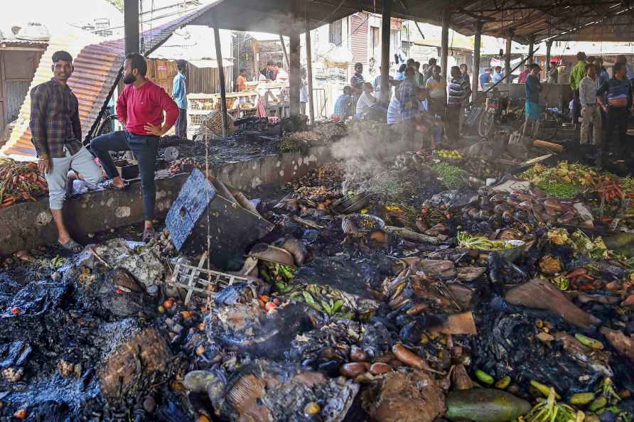 Fire broke out in Battala market