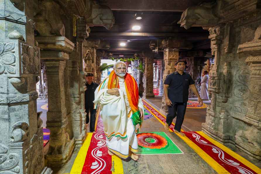 PM at Sri Venkateswara Swamy Temple