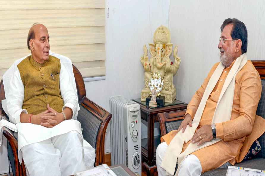 Rajnath Singh, Praful Patel meet