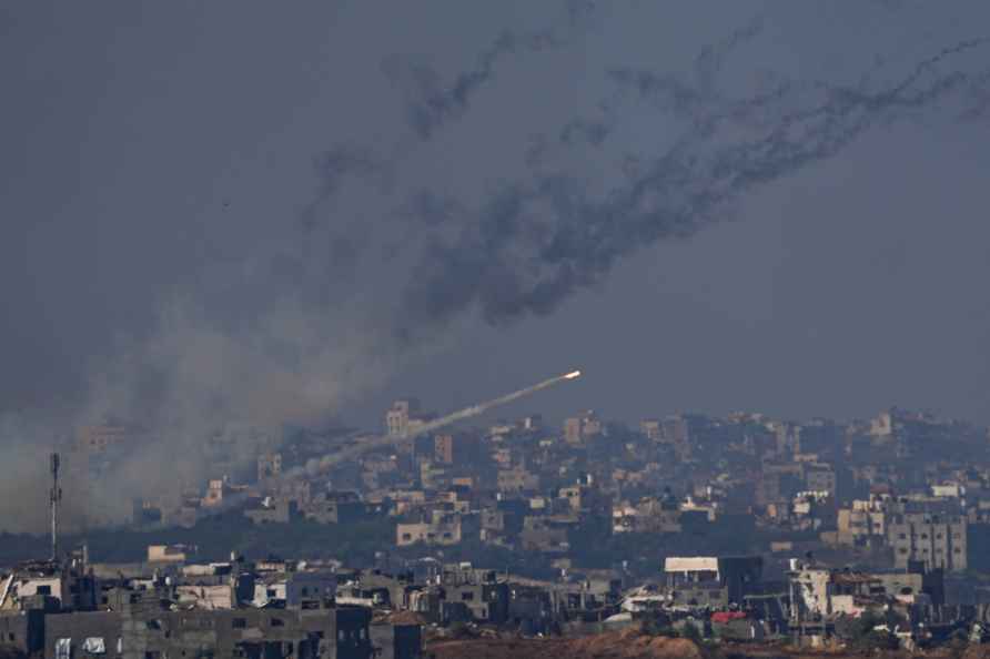 Rockets are fired toward Israel from the Gaza Strip