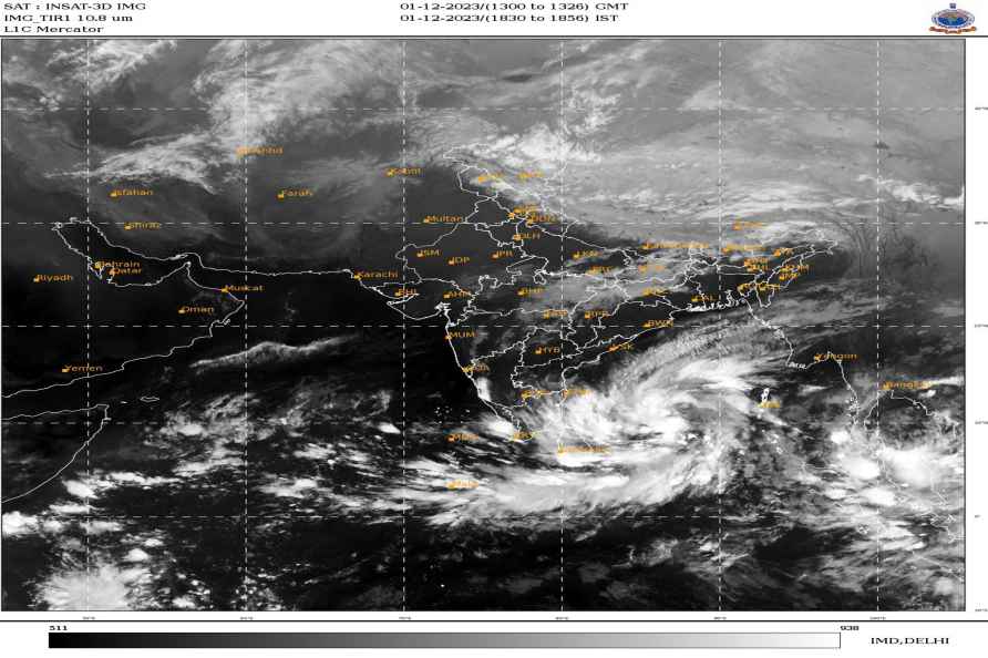 Asia sector satellite image