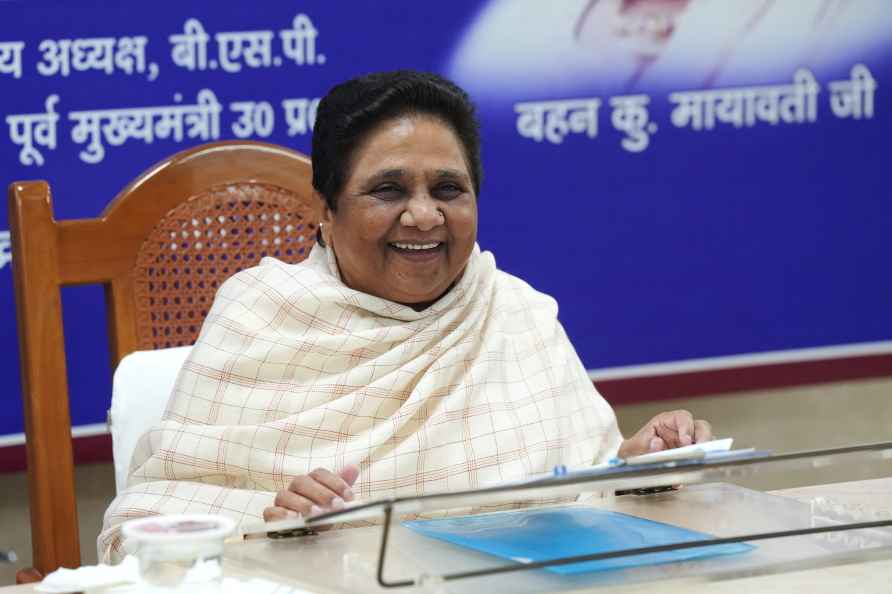 BSP supremo Mayawati addresses press