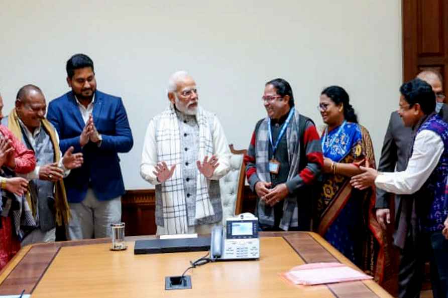 PM Modi meets Odisha MLAs in Delhi