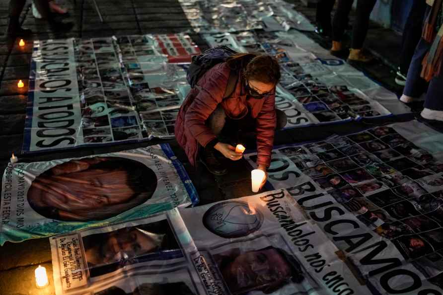 Vigil for missing people in Mexico