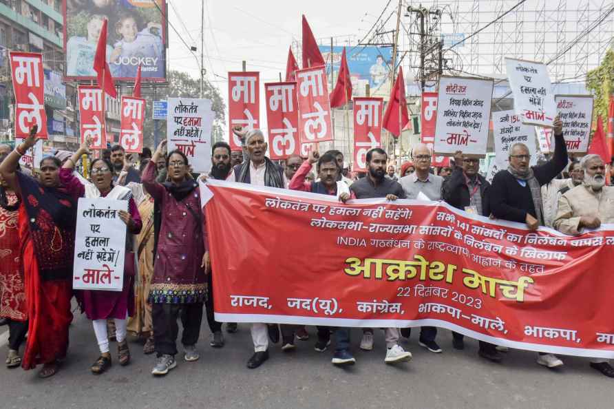 CPI(ML) protest in Patna