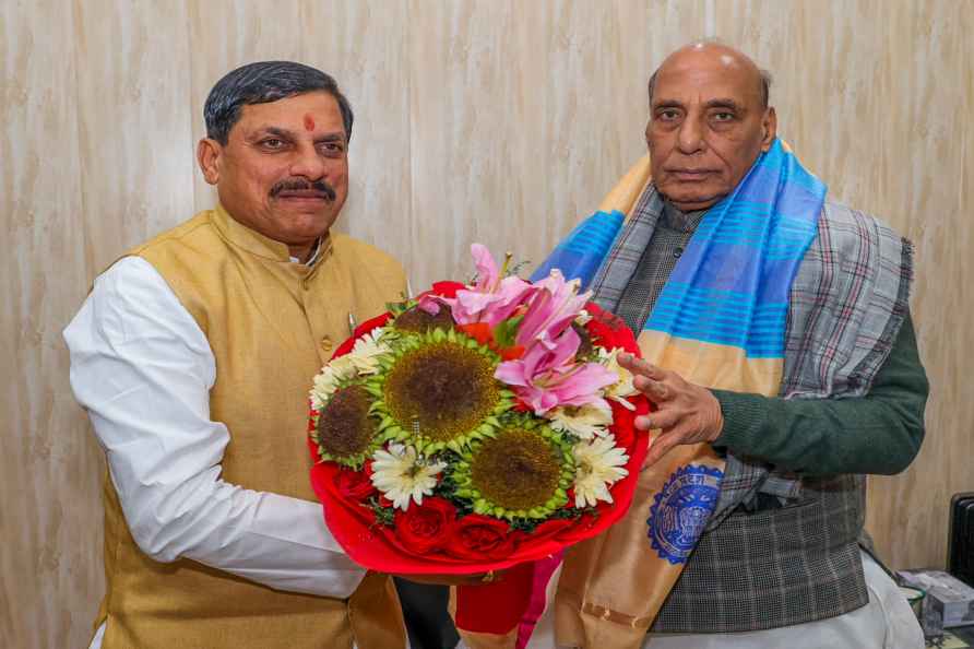 MP CM met Rajnath Singh