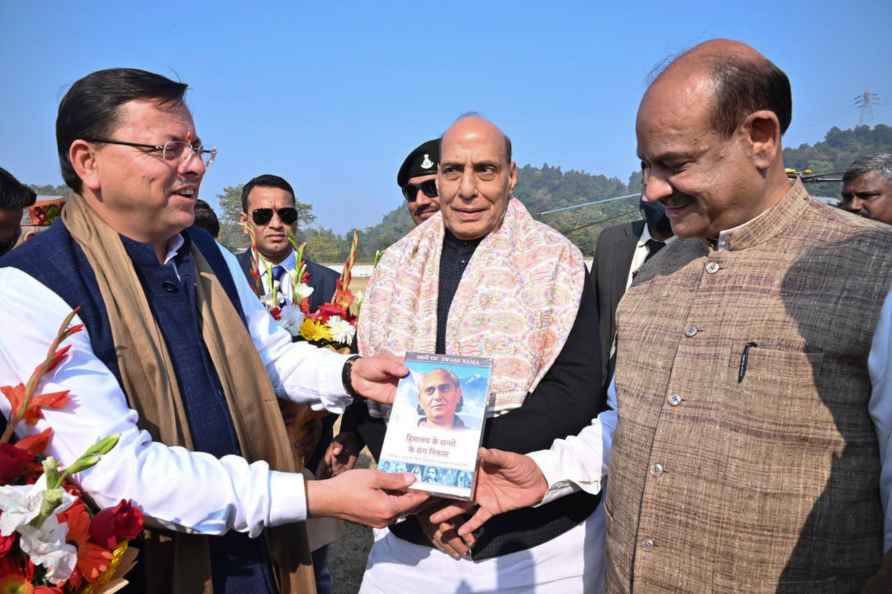 Rajnath Singh and Om Birla in Uttarakhand