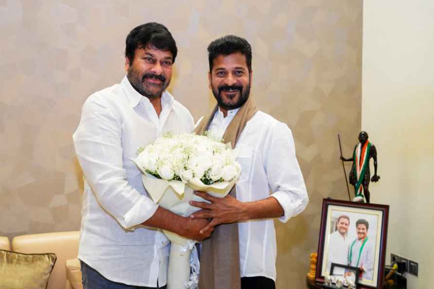 CM Revanth Reddy meets Chiranjeevi Konidela