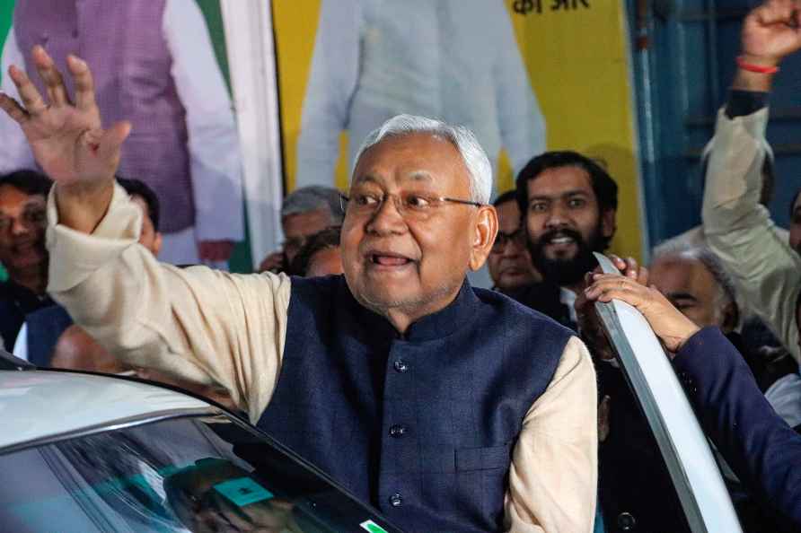 Nitish Kumar at JD(U) meeting