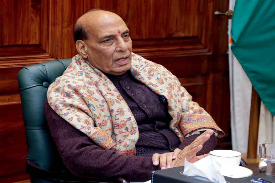 Rajnath interacts with officer trainees of IDES