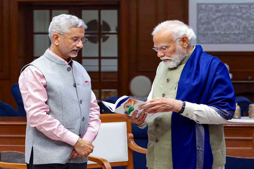 EAM Jaishankar presents his book to PM Modi