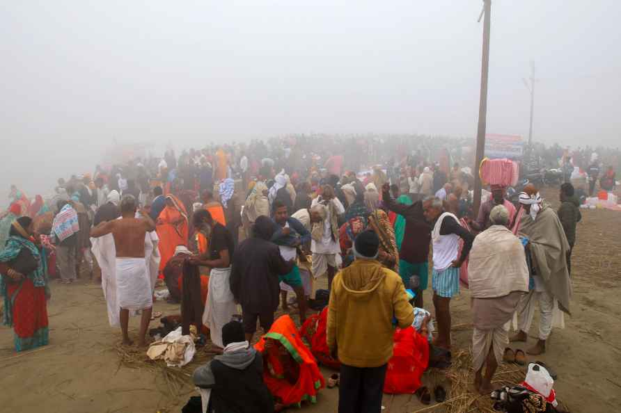 New Year 2024: Devotees at Sangam in Prayagraj