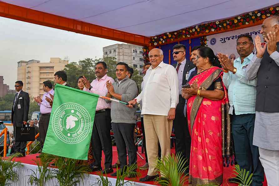 Gujarat CM flags off 201 state transport buses