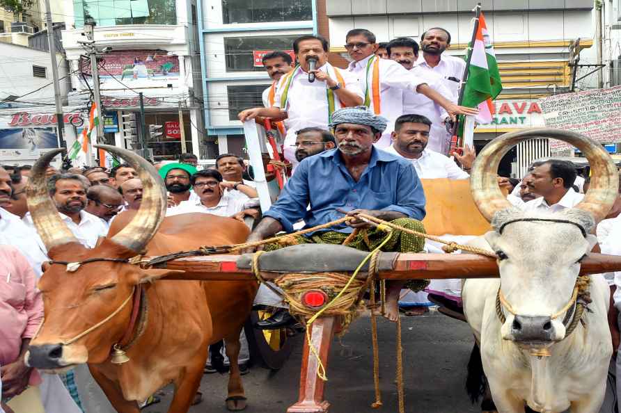 Karshaka Congress protest in Thiruvananthapuram