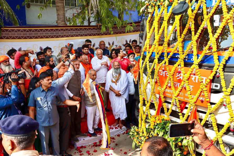 Flag pole for Ayodhya's Ram temple