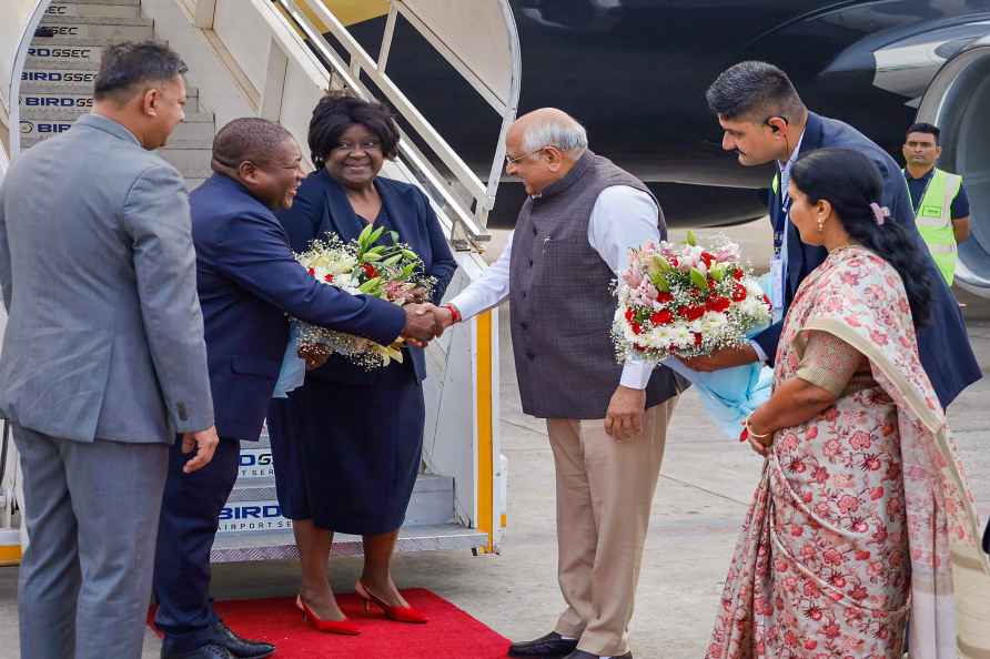 Mozambique President Filipe Nyusi in Ahmedabad