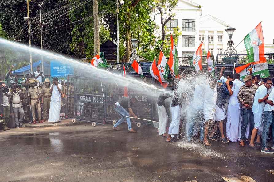 Protest over Rahul Mamkootathil's arrest