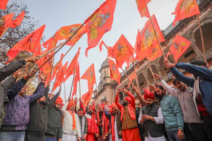 Yuva Rajput Sabha members rally