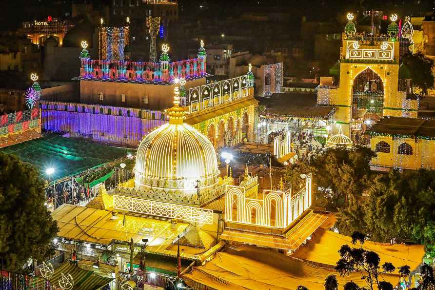 Ajmer shrine illuminated