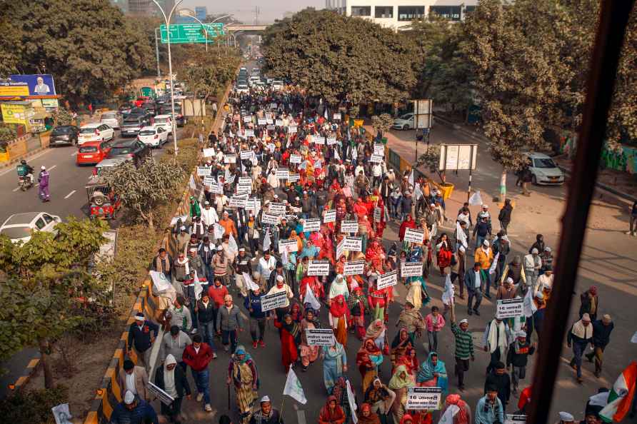 Farmers protest against Mahesh Sharma