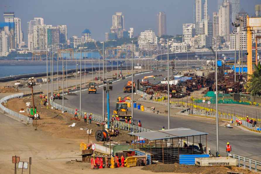 Coastal Road construction in Mumbai