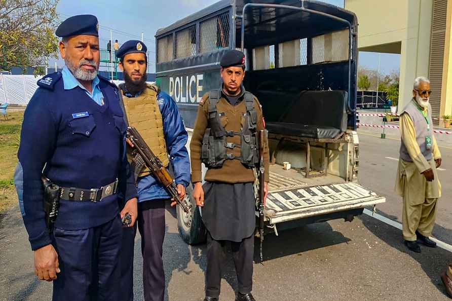 **EDS: TO GO WITH STORY** Islamabad: Security personnel at Islamabad...