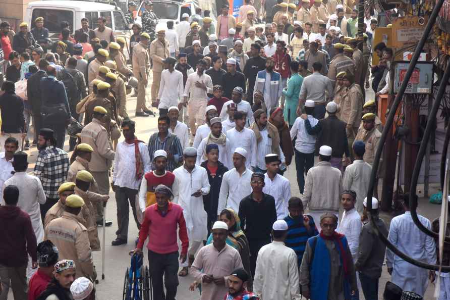 Muslim devotees at Gyanvapi Mosque