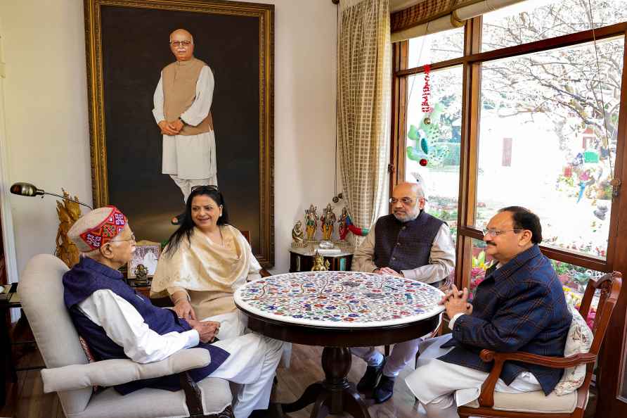 Amit Shah, LK Advani meet