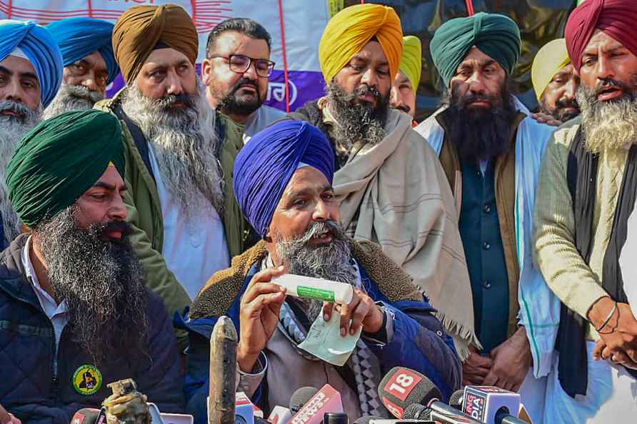 Farmers' march: Sarwan Singh Pandher addresses media