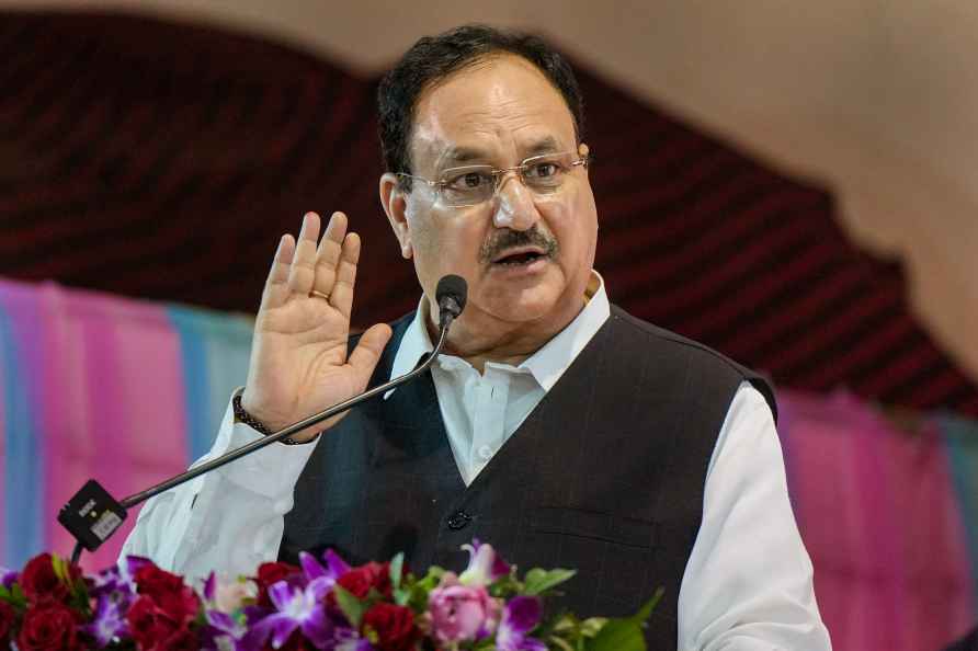 Mumbai: BJP National President J P Nadda addresses a 'Labharthi ...