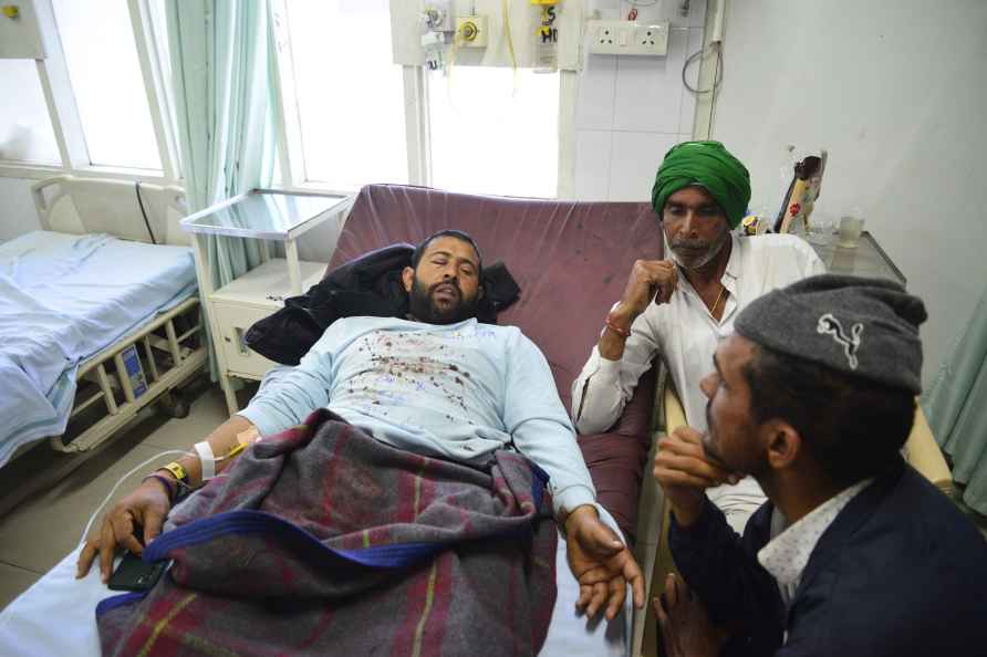 Injured farmer at Patiala hospital