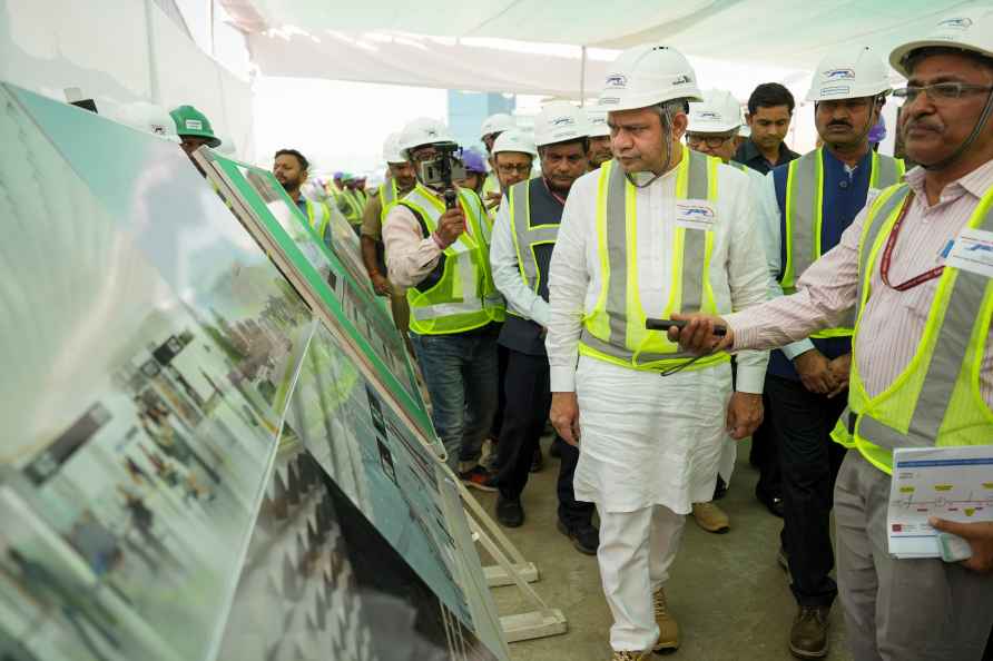 Ashwini Vaishnaw visits bullet train station site