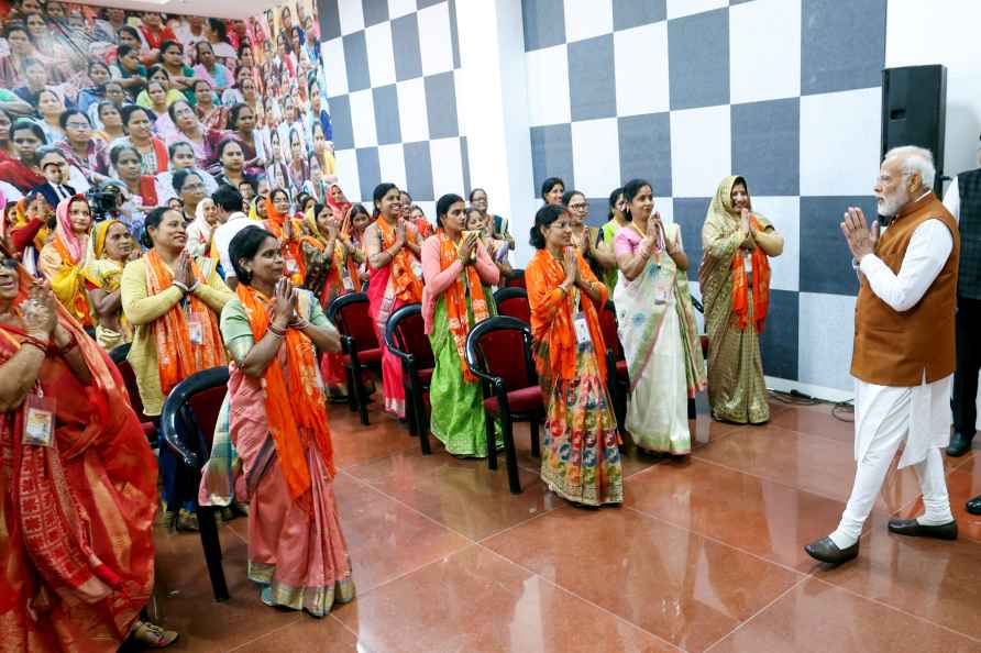 **EDS: IMAGE VIA PMO** Varanasi: Prime Minister Narendra Modi during...