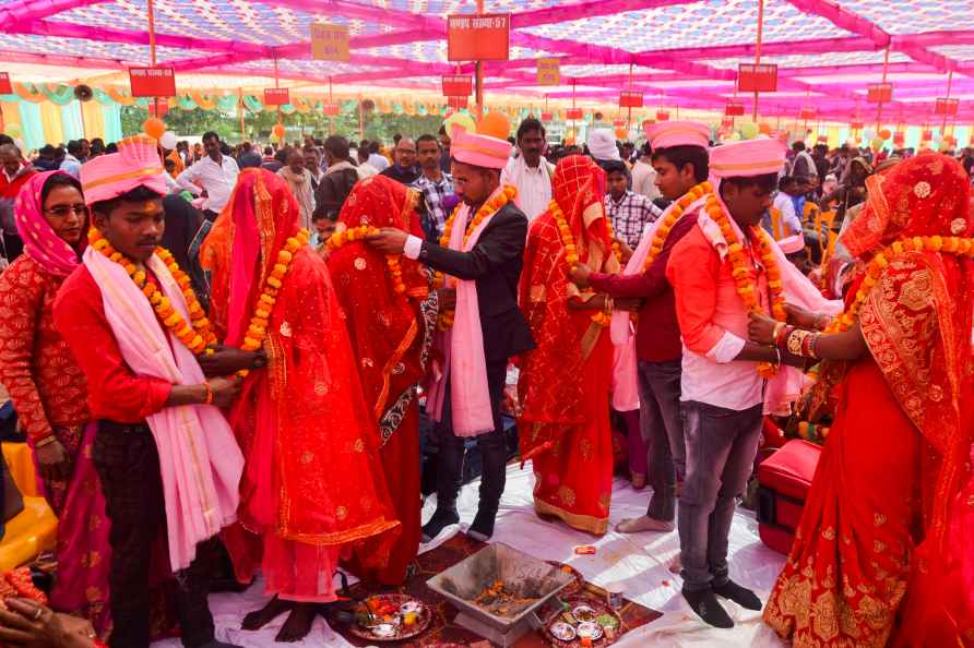 Mass wedding in UP's Mirzapur