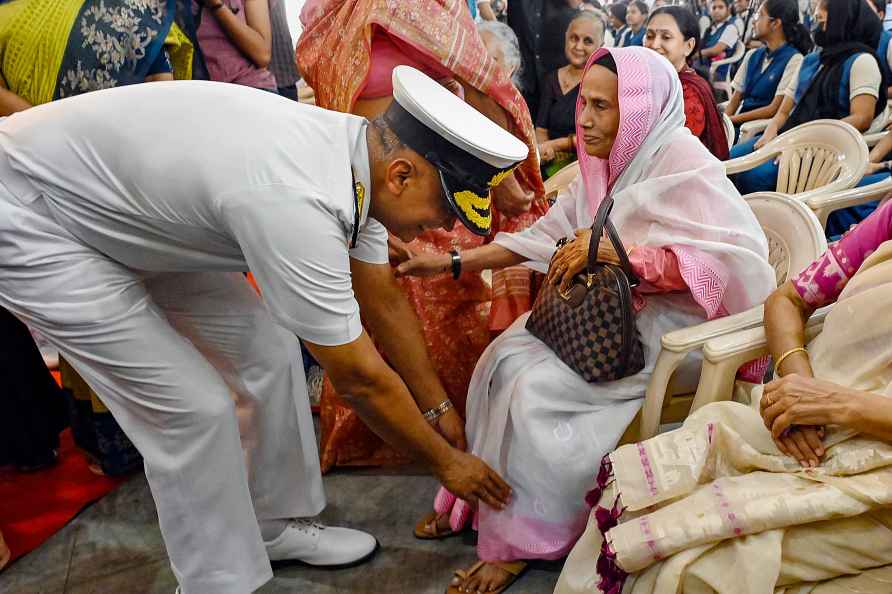 Navy chief visits his school