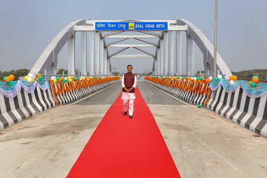 CM Sarma at Atal Uran Setu in Barpeta