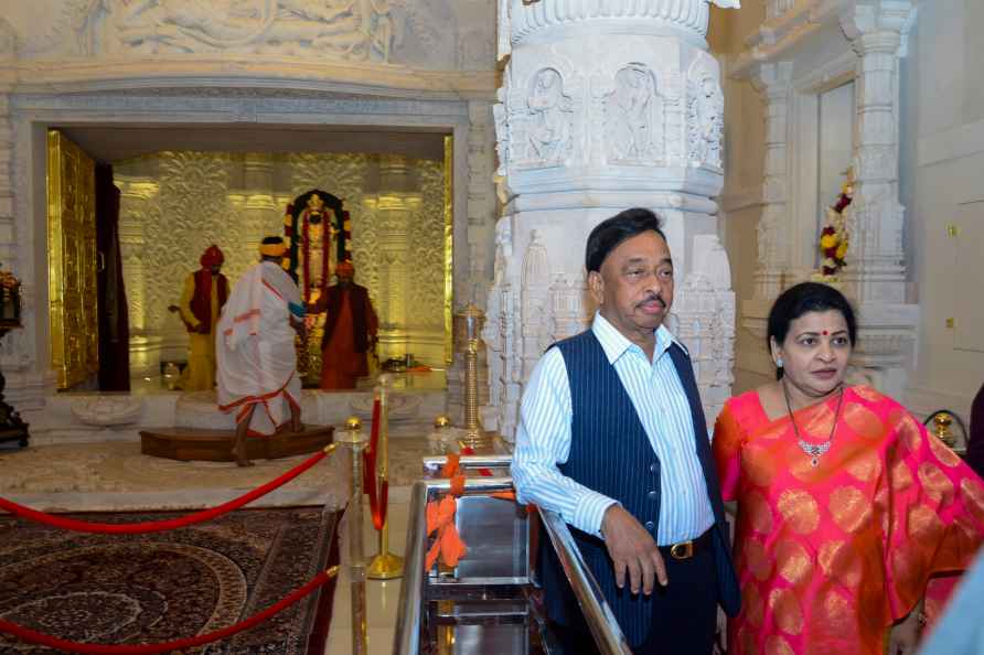 Narayan Rane at Ram temple in Ayodhya