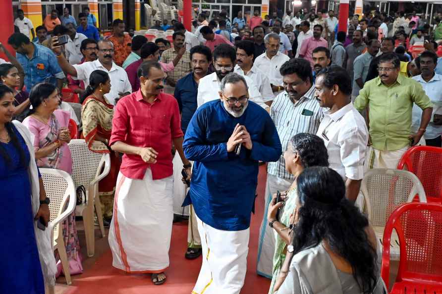 Rajeev Chandrasekhar in Thiruvananthapuram