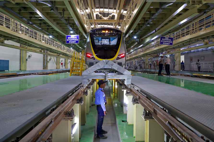 Train of Namma Metro’s Yellow Line in Bengaluru?