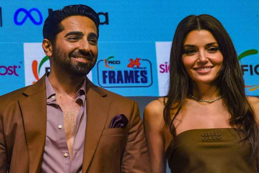 Mumbai: Bollywood actor Ayushmann Khurrana and Turkish actor Hande...