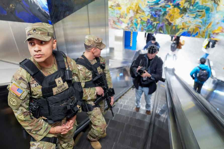 New York National Guard soldiers in New York