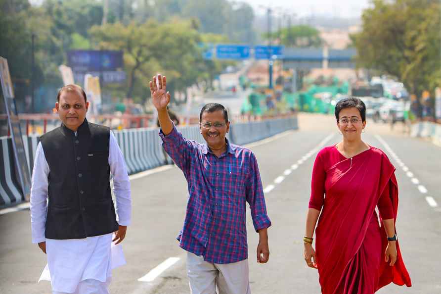 CM Kejriwal inaugurates a flyover