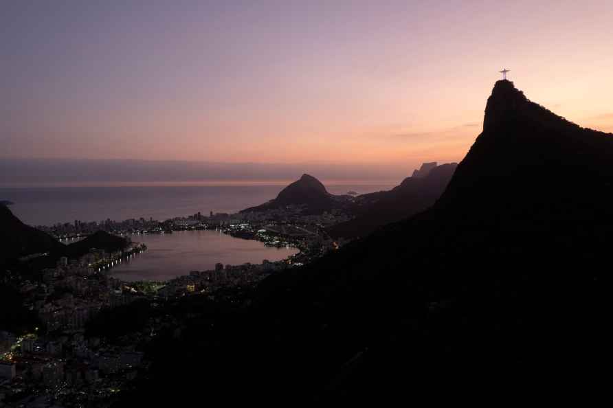 Christ the Redeemer statue during sunset