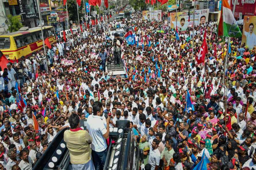 DMK campaign for LS polls in Theni