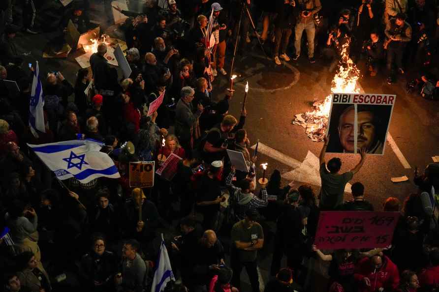 Protest against Israeli PM Benjamin Netanyahu