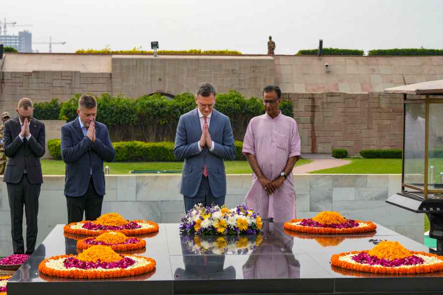 Ukraine Foreign Minister at Rajghat