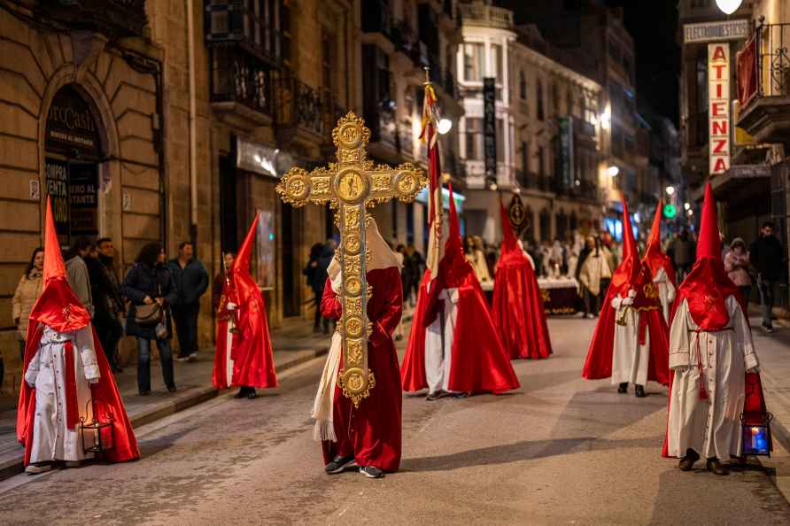 Holy Week procession in Alcala la Real