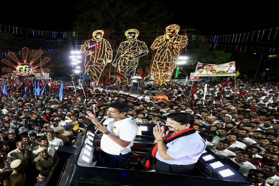 Udhayanidhi Stalin campaigns in Chennai