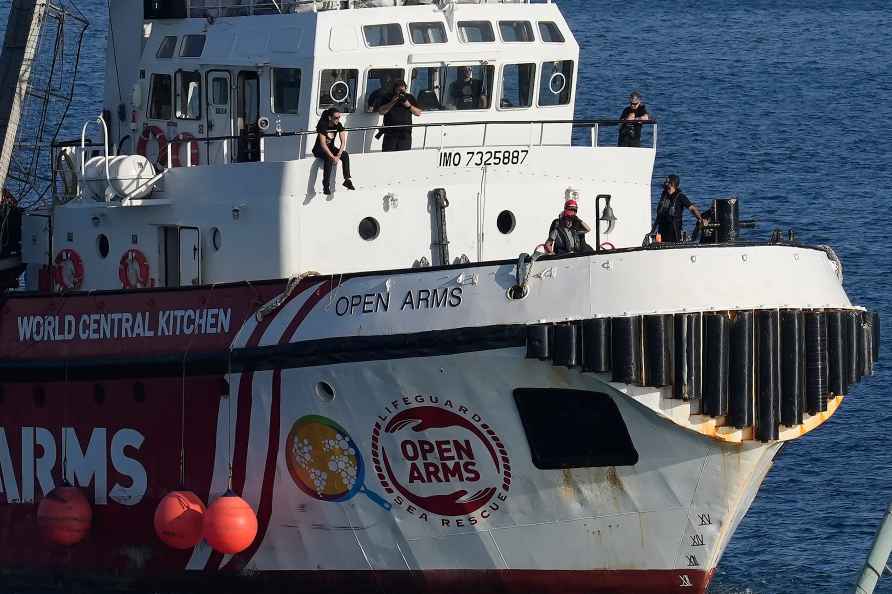 Ship belonging to the Open Arms aid group