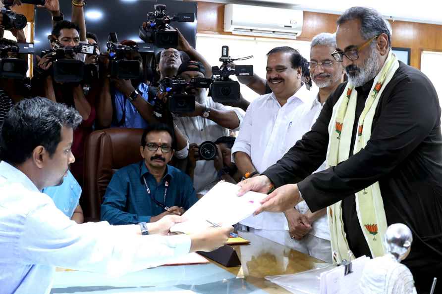 Rajeev Chandrasekhar files nominations